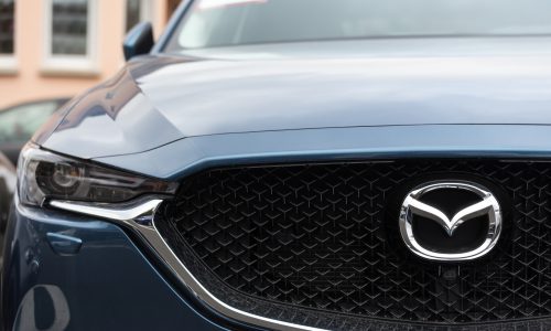 siegen, North Rhine-Westphalia/germany - 28 10 18: mazda car sign in siegen germany